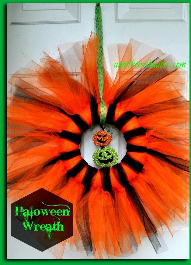 Outdoor or Indoor Halloween Wreath or Grave Ornament