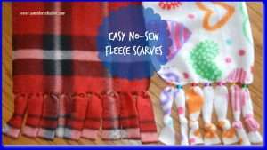 How to make an easy no-sew fleece scarf