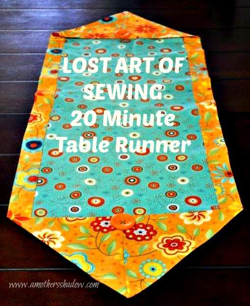 Learn To Sew An EASY 20 Minute Table Runner